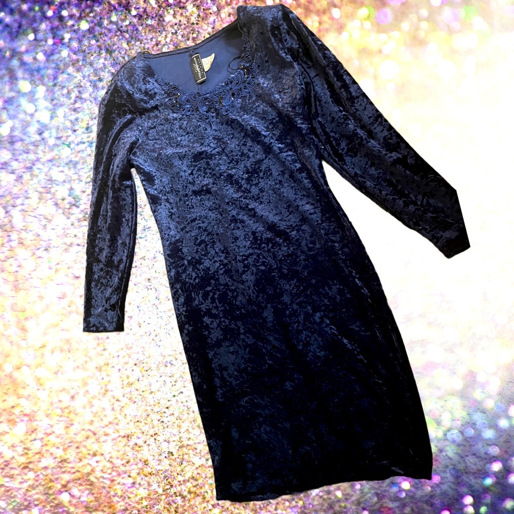 Vintage navy dress